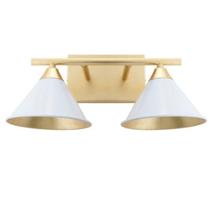 EVERLY QUINN Figgs Metal 2-Light Vanity Light