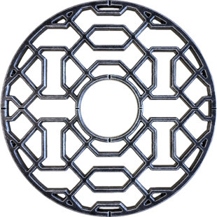 CEILING ART STORE Firas 60'' H x 60'' W x 0.75'' D Wood Ceiling Medallion