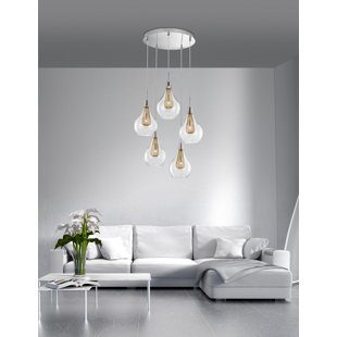 SCANMOD DESIGN Cluster-Pendelleuchten-Set 5-flammig Elwood