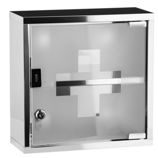 BELFRY BATHROOM Cedric Stainless Steel 30cm x 30cm Surface Mount Medicine Cabinet