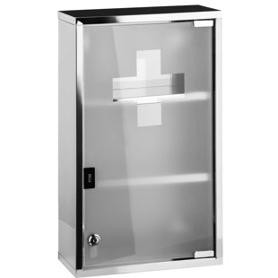 BELFRY BATHROOM Celeste Stainless Steel 30cm x 51cm Surface Mount Medicine Cabinet
