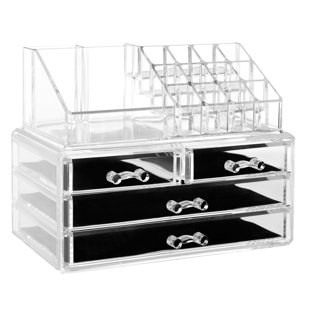 WAYFAIR BASICS™ Plastic 16 Compartment Makeup Organiser