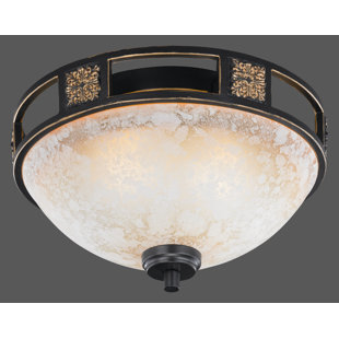 ASTORIA GRAND Mcmullan Glass Flush Mount