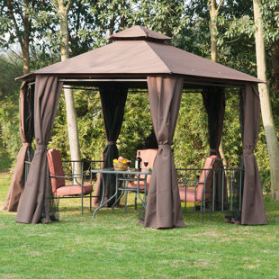 DAKOTA FIELDS 3m x 3.3m Metal Patio Gazebo