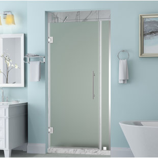 ASTON Belmore 73" x 72" Hinged Frameless Shower Door