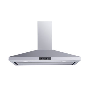 WINFLO W103C Series 36" 200 CFM Convertible Wall Mount Range Hood in Stainless Steel