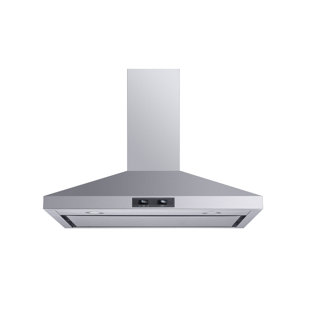 WINFLO W103C Series 30" 200 CFM Convertible Wall Mount Range Hood in Stainless Steel