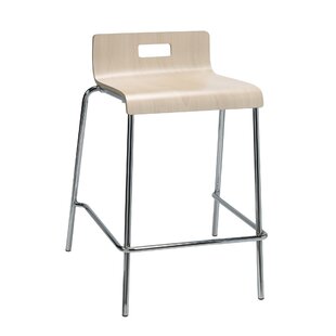 KFI STUDIOS Jive Counter Height Stool Plywood Shell Low Back