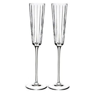 ROGASKA Avenue Lead 6 oz. Crystal Flute (Set of 2)