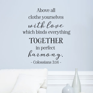 BELVEDERE DESIGNS LLC Love Binds Everything Together Wall Quotes™ Decal