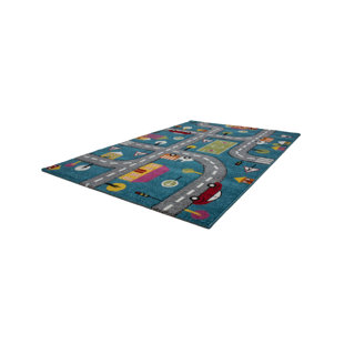 ZOOMIE KIDS Howton Performance Blue/Gray Rug