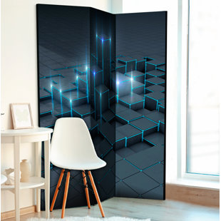 METRO LANE Badillo Solid Wood Folding Room Divider