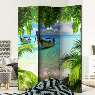 17 STORIES Barclay Solid Wood Folding Room Divider