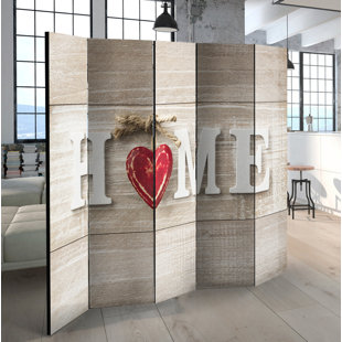 BRAMBLY COTTAGE Paravent Home and Heart mit 5 Paneelen