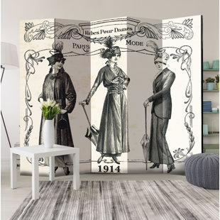 LILY MANOR Cragmont Solid Wood Folding Room Divider