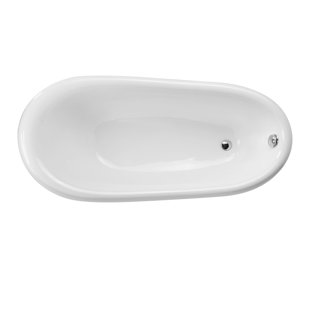 MAYKKE 66.75'' x 30.93'' Freestanding Soaking Bathtub