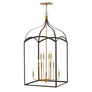 HINKLEY Clarendon 12 - Light Lantern Tiered Chandelier