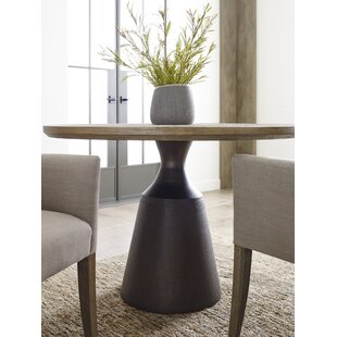 BROWNSTONE FURNITURE Diego Round Metal Base Dining Table