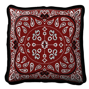 PURE COUNTRY WEAVERS Paisley Cotton Reversible Pillow Cover