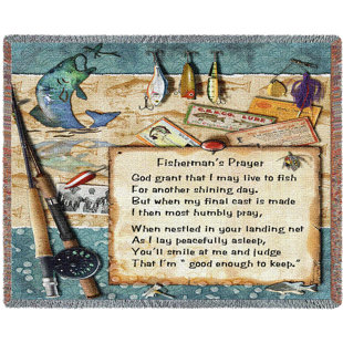 PURE COUNTRY WEAVERS Fishermans Prayer Cotton Blanket