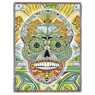 PURE COUNTRY WEAVERS Sugar Skull Cotton Blanket
