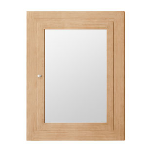 RONBOW Raine 24.4375'' W 32.375'' H Recessed Framed Medicine Cabinet with Mirror and 2 Adjustable Shelves