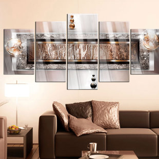 MERCER41 5-tlg. Glasbilder-Set Cinnamon Rock