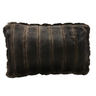 ADORA FURNITURE Animal Print Faux Fur Throw Pillow