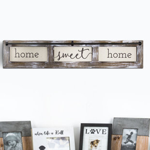 GRACIE OAKS Farmhouse Wall Decor on Solid Wood