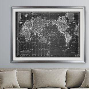 GREYLEIGH™ " Vintage World Map VI "