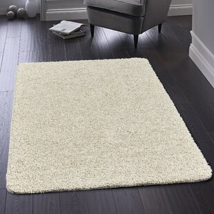 BUDDY Solid Colour Machine Woven Cream Area Rug