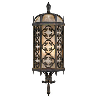FINE ART HANDCRAFTED LIGHTING Costa del Sol 24" Outdoor Wall Lantern