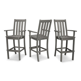 POLYWOOD® Vineyard Bar Arm Chair 3-Pack (Set of 3)