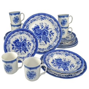 TUDOR ENGLAND Royal Classic 24 Piece Porcelain China Dinnerware Set - Service for 6