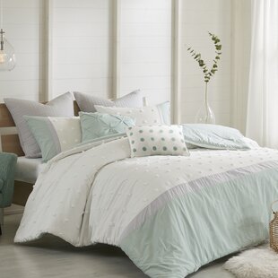 URBAN HABITAT Myla Modern & Contemporary Cotton Percale Dots Comforter Set