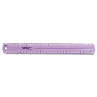 ACME UNITED CORPORATION Jeweltone Plastic Ruler