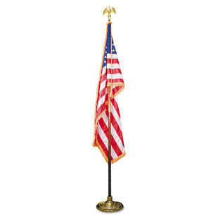 ADVANTUS CORP. Indoor U.S. Flag and Flagpole Set