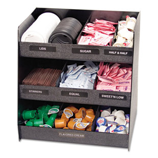 Advantus Corp. Vertiflex™ Vertical Condiment Organizer Coffee Accessory And Condiment Storage
