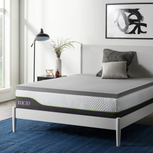 LUCID COMFORT COLLECTION 2" Memory Foam Mattress Topper