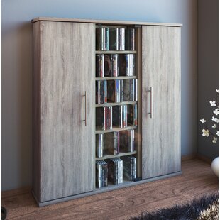 VCM Santo Glass 88cm H Media Cabinet