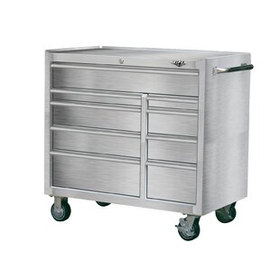 VIPER TOOL STORAGE Premium Series 41.5'' W 9 -Drawer Steel Bottom Rollaway Chest with Wheels