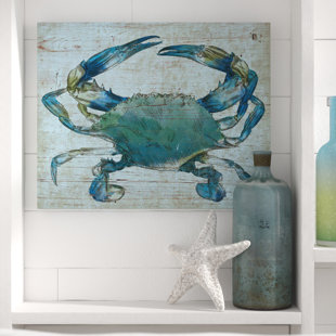 DOVECOVE Crab On Canvas Graphic Art