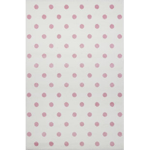 LIVONE Circle Flatweave Cream/Pink Rug