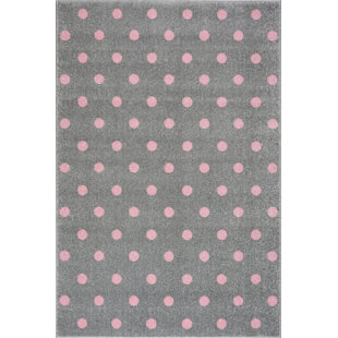LIVONE Circle Pink/Grey Rug