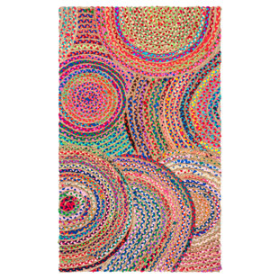 BUNGALOW ROSE Abhay Handmade Flatweave Jute/Sisal Natural/Multi Rug