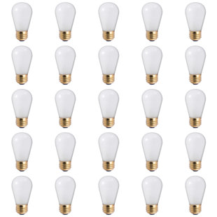 BULBRITE INDUSTRIES 11 Watt S14 E26/Medium (Standard) Dimmable 2700K Incandescent Bulb (Set of 25)