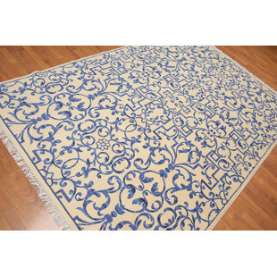 CANORA GREY Harrell One-of-a-Kind 6' X 9' Wool Area Rug in Blue/Beige