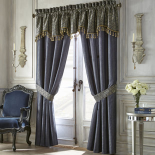 WATERFORD BEDDING Vaughn Polyester Room Darkening Curtain Pair (Set of 2)