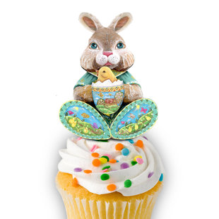 DESIGNOCRACY Bunny Cake Topper