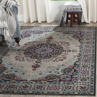 ASTORIA GRAND Shaftoe Oriental Hand Woven Hand Hooked Light Grey Area Rug